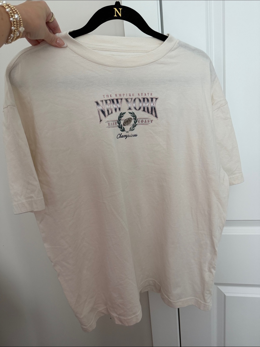 PacSun White New York Graphic Short-Sleeve Tee